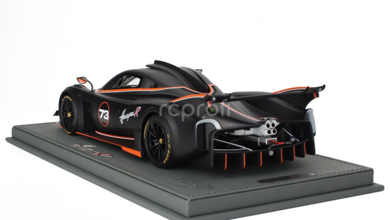 Bbr-models Pagani Huayra R N 73 Racing 2021 - Con Vetrina - With Showcase 1:18 Matný Černý Uhlík