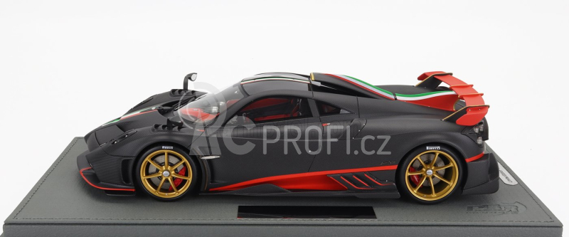 Bbr-models Pagani Imola 2020 - Con Vetrina - With Showcase 1:18 Černé Uhlíkové Vlákno