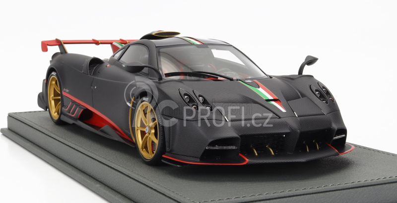 Bbr-models Pagani Imola 2020 - Con Vetrina - With Showcase 1:18 Černé Uhlíkové Vlákno