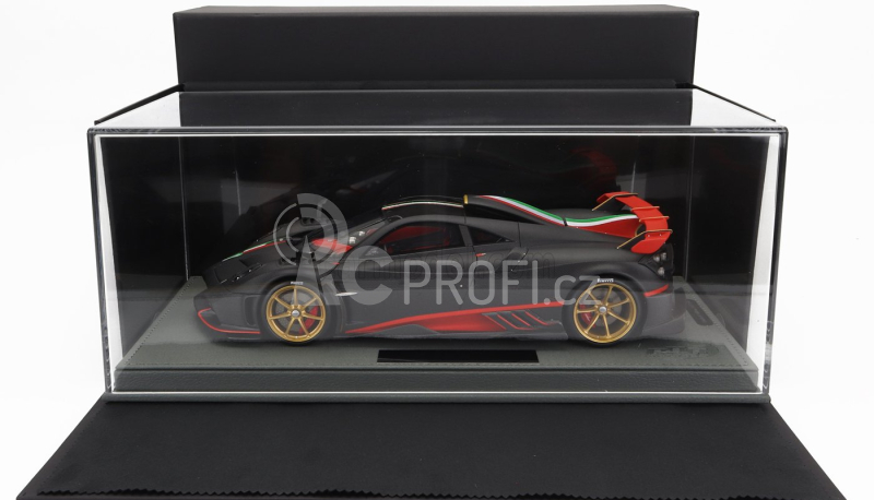 Bbr-models Pagani Imola 2020 - Con Vetrina - With Showcase 1:18 Černé Uhlíkové Vlákno