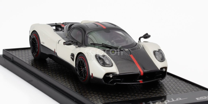 Bbr-models Pagani Utopia 2022 1:43 White Carbon - Bianco Benny Carbonio