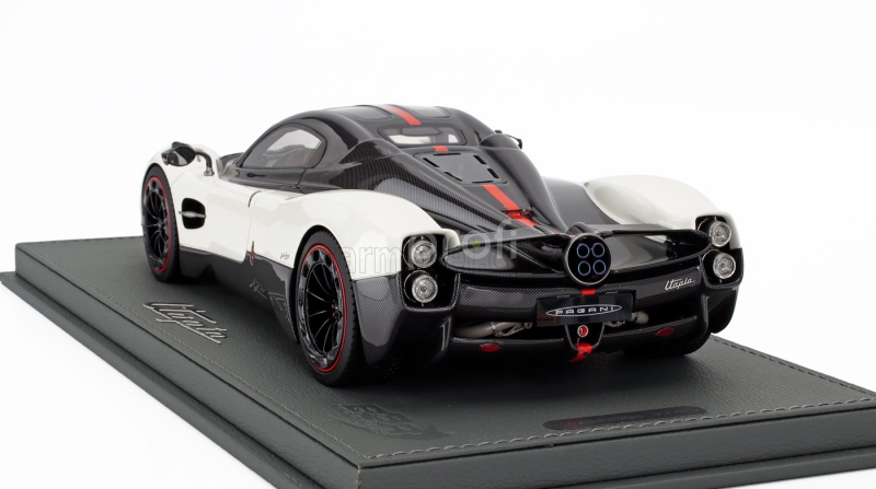 Bbr-models Pagani Utopia 2022 - Con Vetrina - With Showcase 1:18 Bianco Benny - Bílá