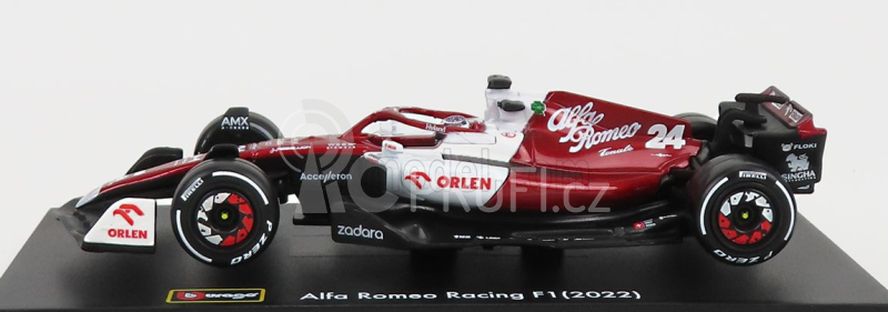 Bburago Alfa romeo F1 C42 Team Orlen Racing N 24 1:43, červená