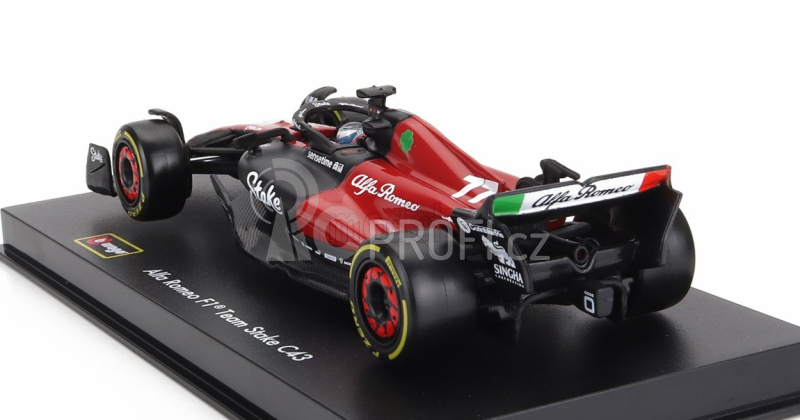 Bburago Alfa romeo F1 C43 Team Stake N 77 Season 2023 Valtteri Bottas 1:43, černá