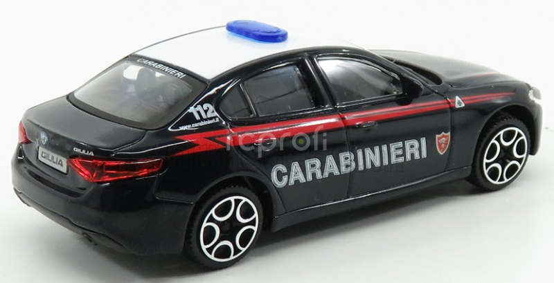 Bburago Alfa romeo Giulia Carabinieri 2015 1:43 Modrá Bílá