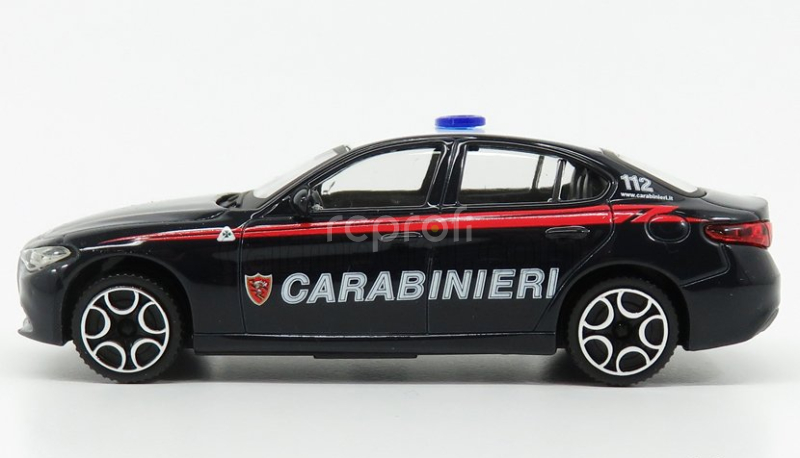 Bburago Alfa romeo Giulia Carabinieri 2015 1:43 Modrá Bílá