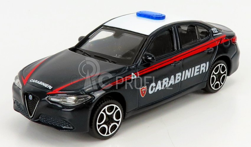 Bburago Alfa romeo Giulia Carabinieri 2015 + Scale 1/18 R1100rt Carabinieri 2001 1:43 Blue