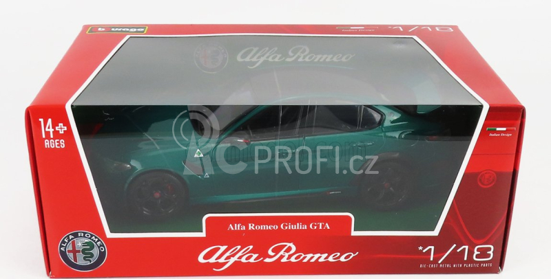 Bburago Alfa romeo Giulia Gta 2020 1:18 Verde Montreal - Green Met