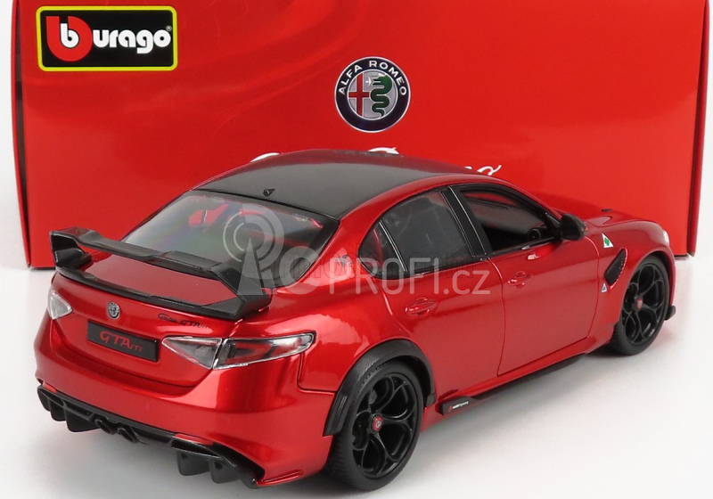 Bburago Alfa romeo Giulia Gtam 2020 1:18 Rosso Gta - Red Met