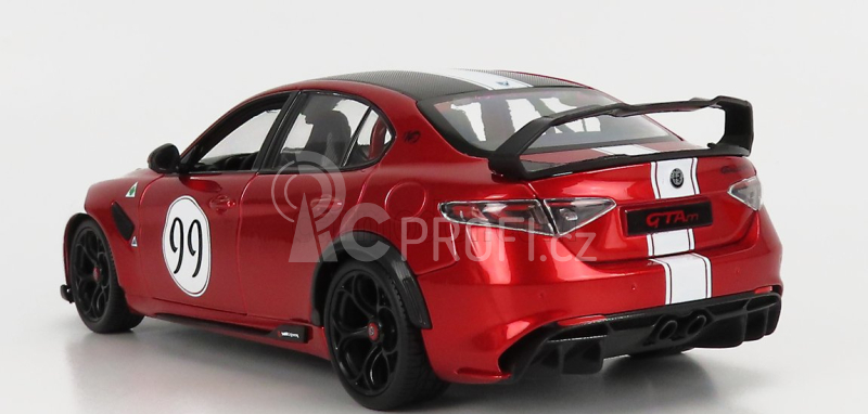 Bburago Alfa romeo Giulia Gtam N 99 Racing 2020 1:18 Alfa Červená Bílá