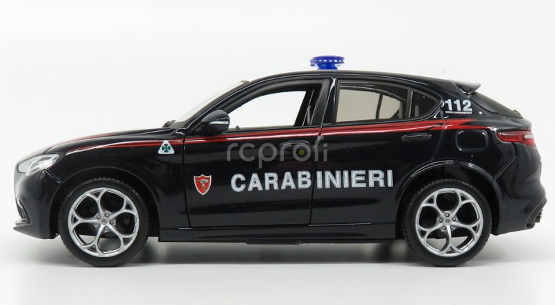 Bburago Alfa romeo Stelvio Carabinieri 2017 1:24 Modrá Bílá
