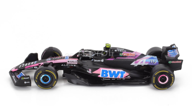 Bburago Alpine F1  A524 Team Bwt Alpine N 10 Season 2024 Pierre Gasly 1:43 Černá Modrá Růžová