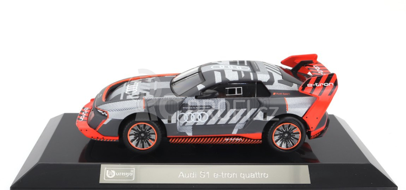 Bburago Audi S1 E-tron Quattro N 0 Presentation 2023 1:43, stříbrná