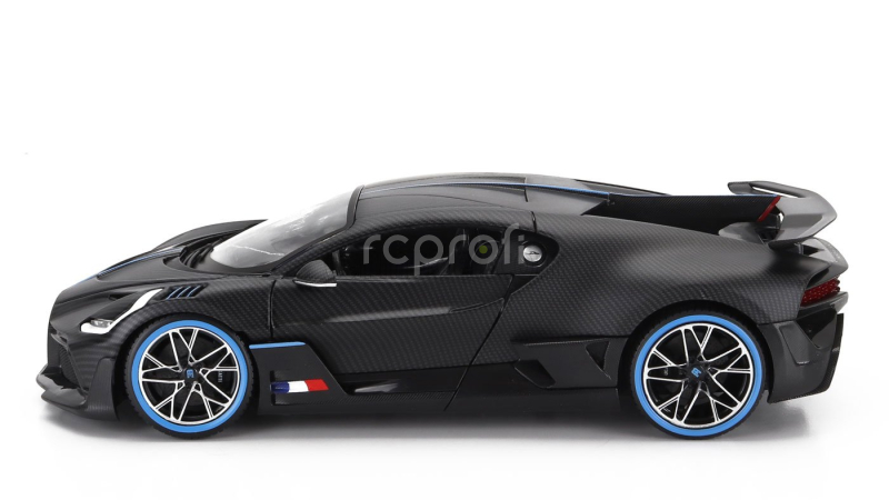 Bburago Bugatti Divo 2018 - 50th Anniversary Bburago 1:18 Matně Černá Uhlíková Vlákna