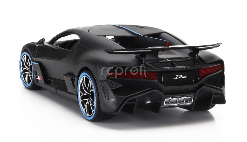 Bburago Bugatti Divo 2018 - 50th Anniversary Bburago 1:18 Matně Černá Uhlíková Vlákna
