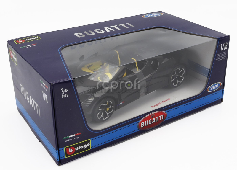 Bburago Bugatti W16 Mistral 2023 1:18 Black