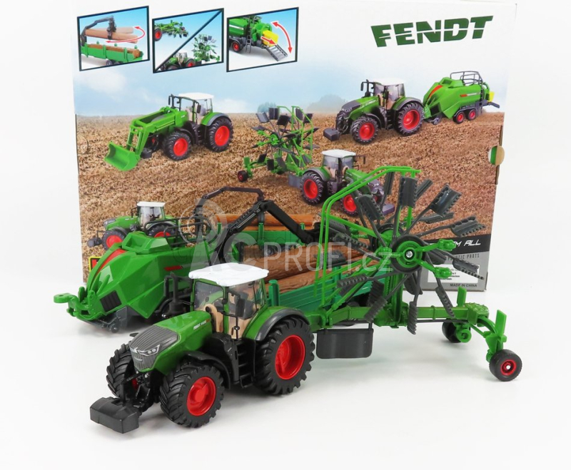 Bburago Fendt 1050 Vario s doplňky (dárkové balení)