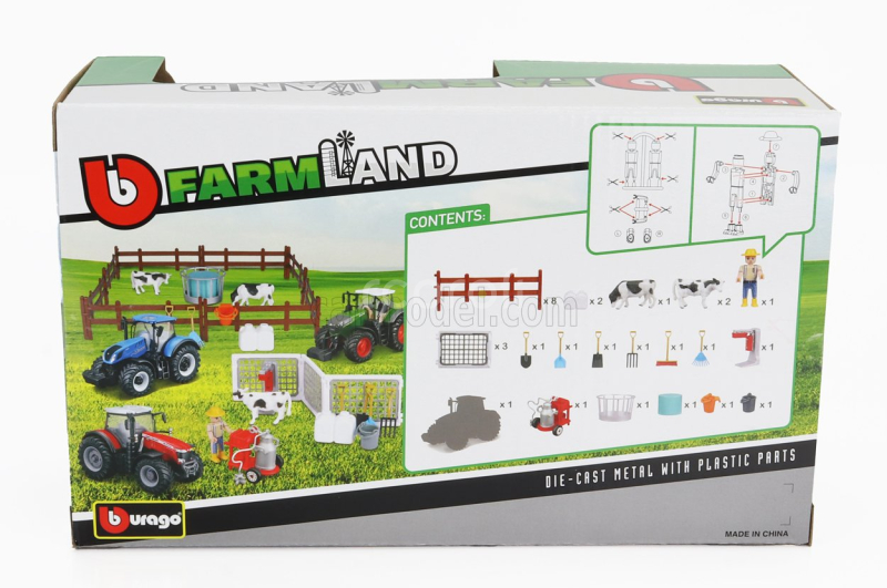 Bburago Fendt Set Farm Landt 1050 Vario Tractor 2016 1:50 Různé
