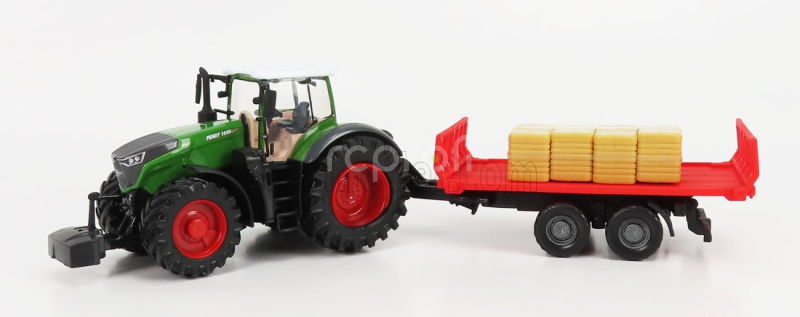 Bburago Fendt Vario 1050 Tractor With Trailer 2016 1:50 Zelená Červená
