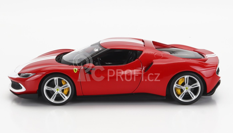 Bburago Ferrari 296 Gtb Assetto Fiorano 2022 1:18 Červená Bílá