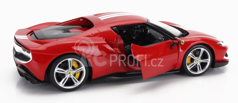 Bburago Ferrari 296 Gtb Assetto Fiorano 2022 1:18 Červená Bílá