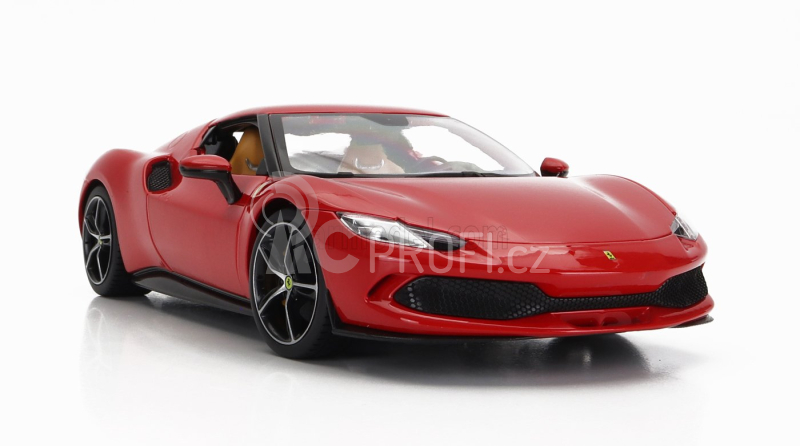 Bburago Ferrari 296 Gtb Hybrid 830hp V6 2021 - Exclusive Carmodel 1:18 Rosso Corsa - Červená