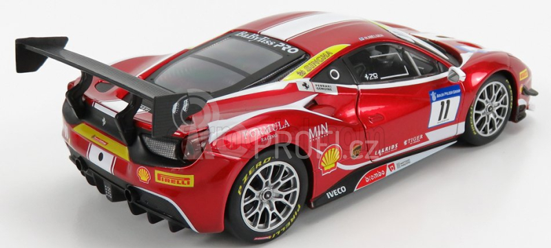 Bburago Ferrari 488 Challenge N 11 Racing 2017 1:24 Red Met