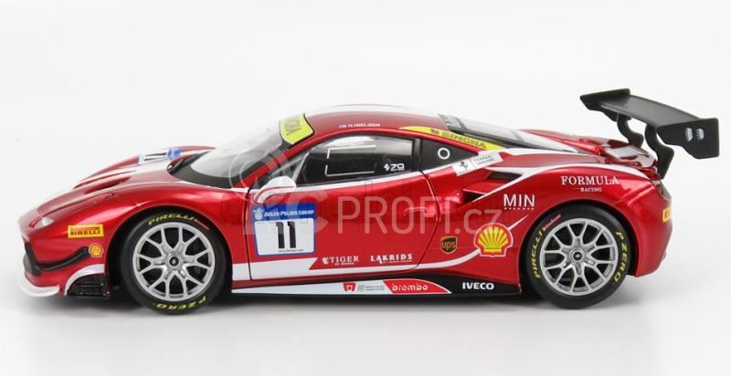 Bburago Ferrari 488 Challenge N 11 Racing 2017 1:24 Red Met