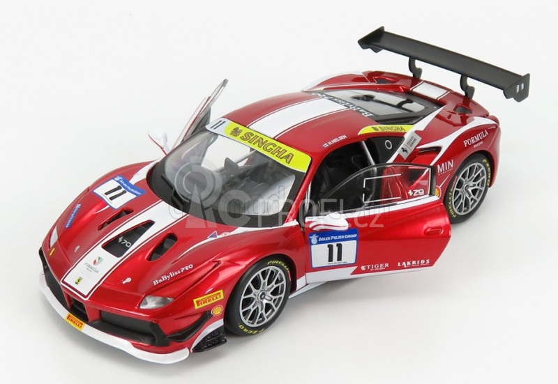 Bburago Ferrari 488 Challenge N 11 Racing 2017 1:24 Red Met