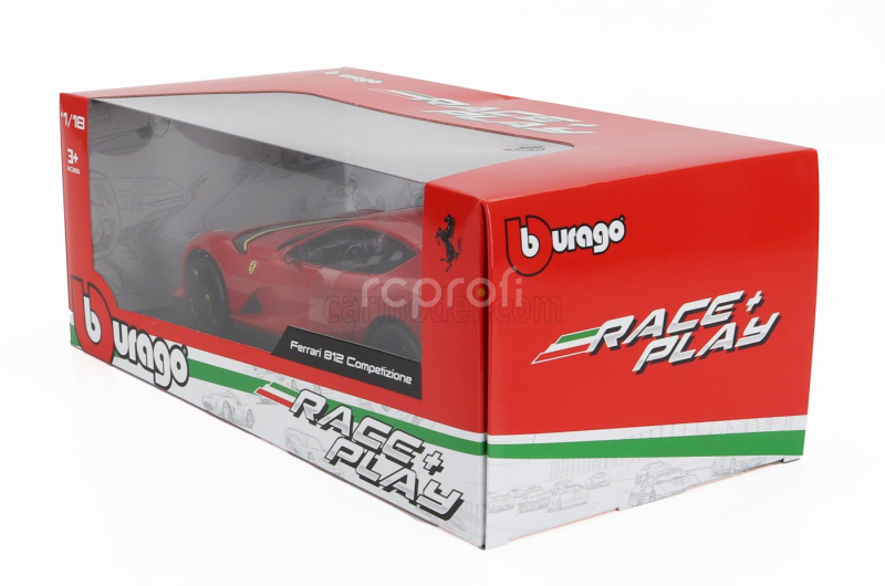 Bburago Ferrari 812 Competizione 2021 1:18 Rosso Corsa - Červená