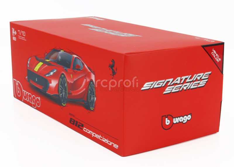 Bburago Ferrari 812 Competizione 2021 1:18 Rosso Corsa - Červenožlutá
