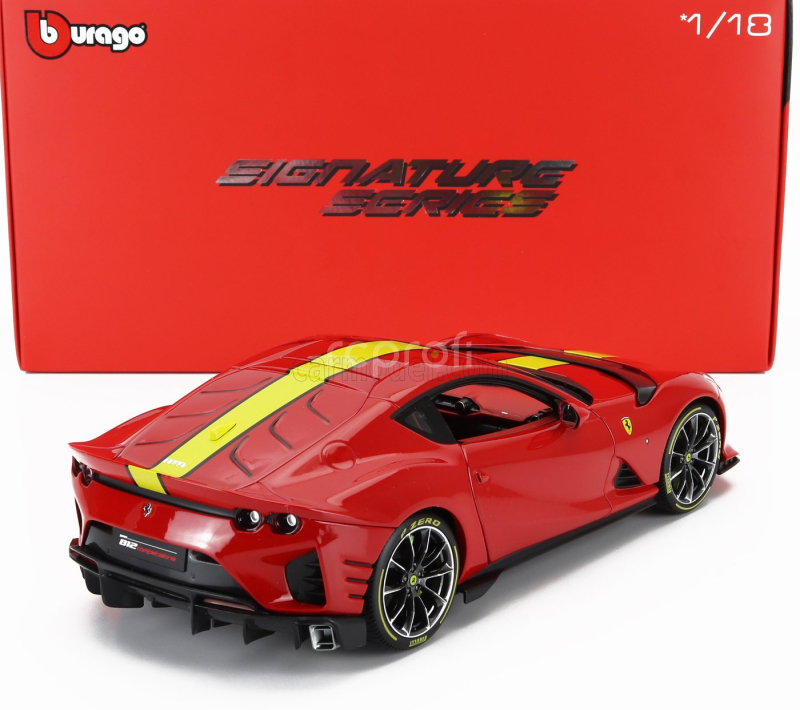Bburago Ferrari 812 Competizione 2021 1:18 Rosso Corsa - Červenožlutá