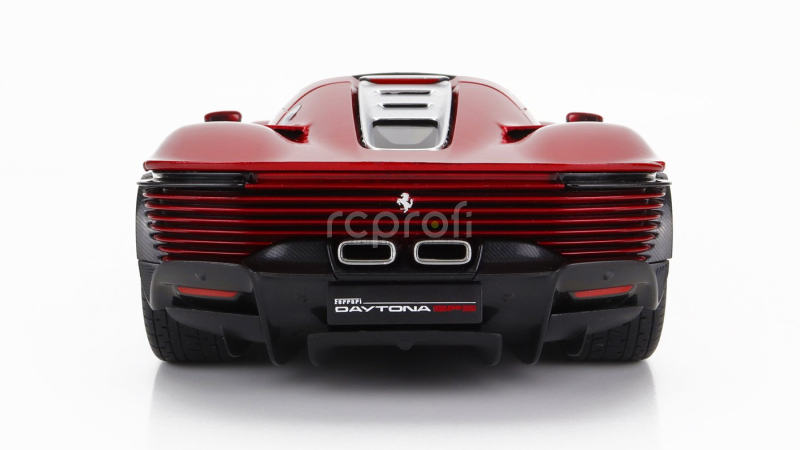 Bburago Ferrari Daytona Sp3 Spider Open Roof 2022 1:18 Rosso Magma - Červený Met