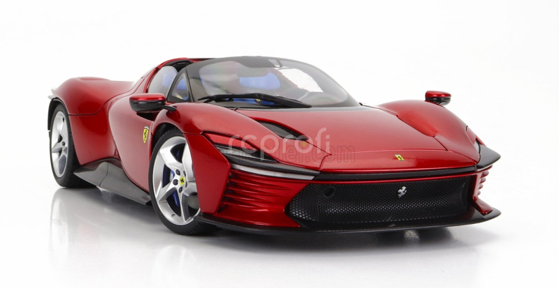 Bburago Ferrari Daytona Sp3 Spider Open Roof 2022 1:18 Rosso Magma - Červený Met
