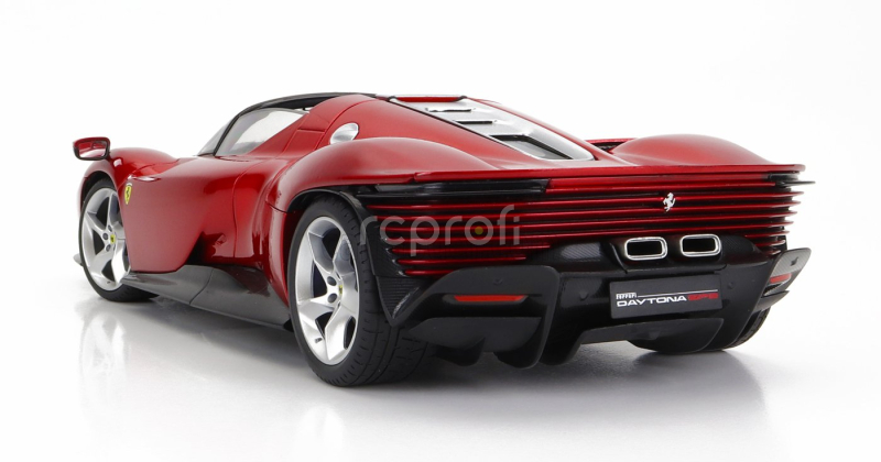 Bburago Ferrari Daytona Sp3 Spider Open Roof 2022 1:18 Rosso Magma - Červený Met