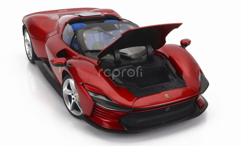 Bburago Ferrari Daytona Sp3 Spider Open Roof 2022 1:18 Rosso Magma - Červený Met