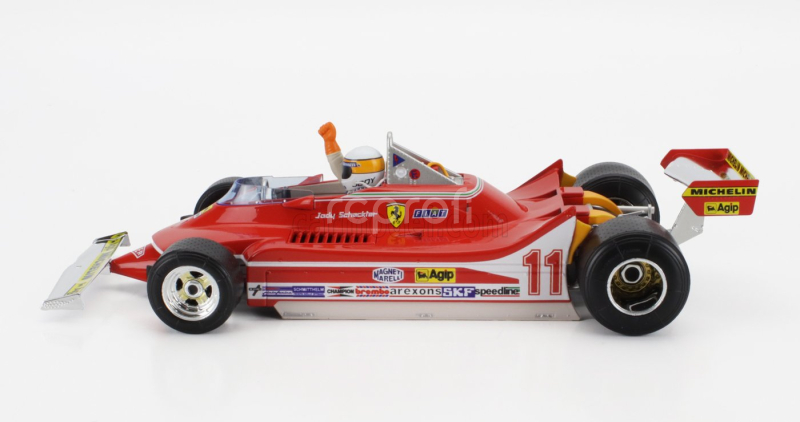 Bburago Ferrari F1  312t4 N 11 Winner Gp Monza Jody Scheckter (with Pilot Figure) 1979 World Champion 1:18 Red
