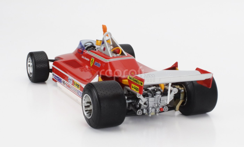 Bburago Ferrari F1  312t4 N 11 Winner Gp Monza Jody Scheckter (with Pilot Figure) 1979 World Champion 1:18 Red