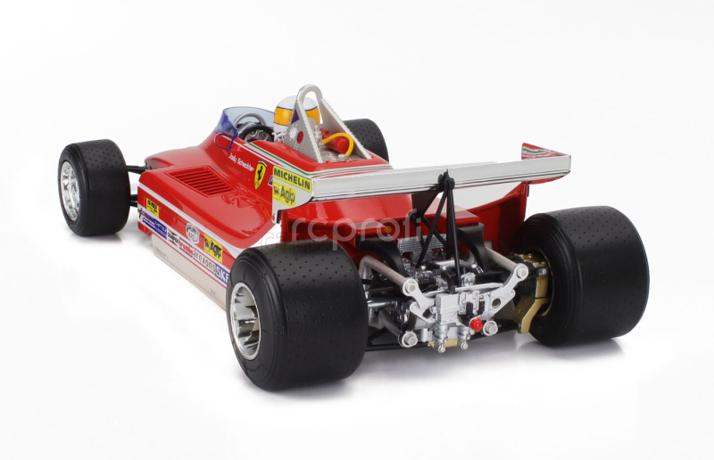 Bburago Ferrari F1  312t4 Short Tail N 11 Winner Monaco Gp Jody Scheckter (with Pilot) 1979 World Champion 1:18 Red