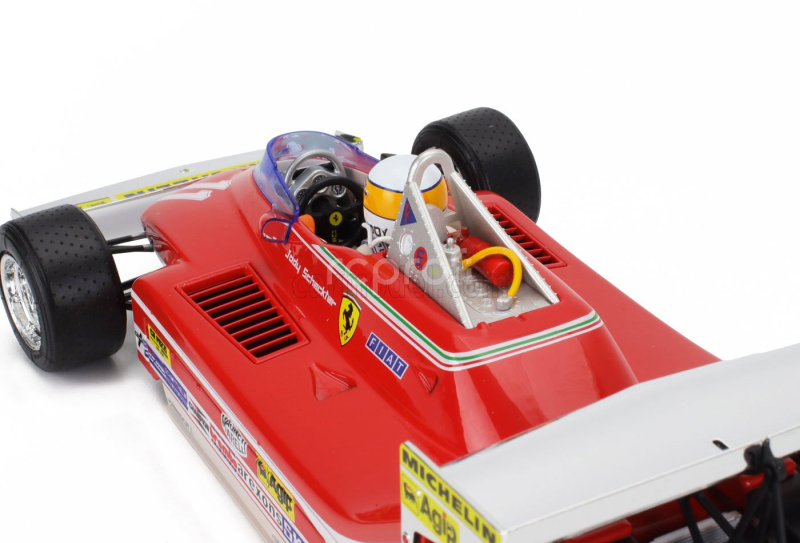 Bburago Ferrari F1  312t4 Short Tail N 11 Winner Monaco Gp Jody Scheckter (with Pilot) 1979 World Champion 1:18 Red