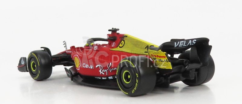 Bburago Ferrari F1-75 Scuderia Ferrari N 16 2022 Charles Leclerc 1:43, červená
