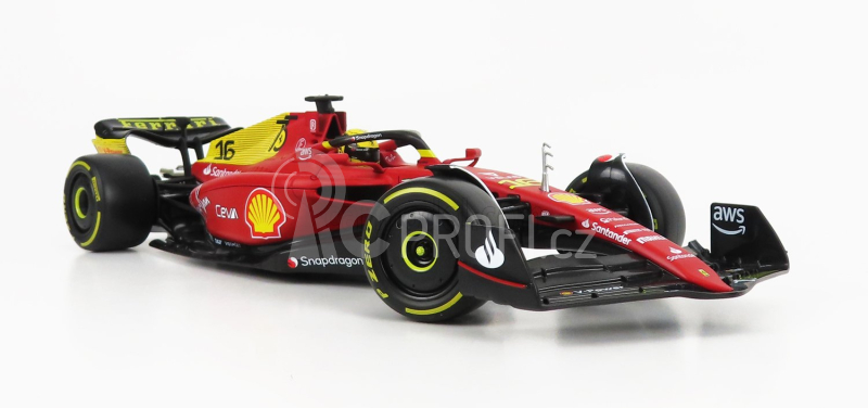 Bburago Ferrari F1-75 Scuderia Ferrari N 16 2022 Charles Leclerc 1:18, červená