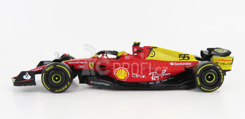 Bburago Ferrari F1-75 Scuderia Ferrari N 55 2022 Carlos Sainz 1:18, červená