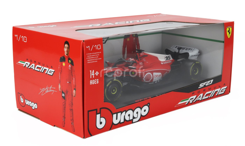 Bburago Ferrari F1  Sf-23 Team Scuderia Ferrari N 16 2nd Las Vegas Usa Gp 2023 Charles Leclerc 1:18 Červená Bílá Černá