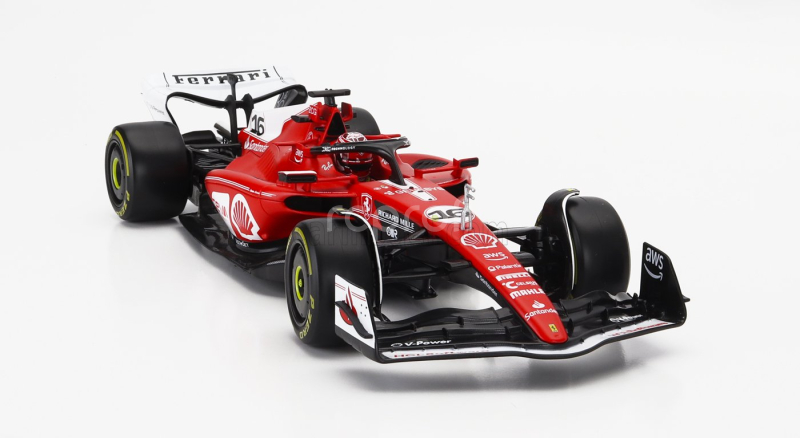 Bburago Ferrari F1  Sf-23 Team Scuderia Ferrari N 16 2nd Las Vegas Usa Gp 2023 Charles Leclerc 1:18 Červená Bílá Černá