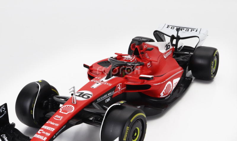 Bburago Ferrari F1  Sf-23 Team Scuderia Ferrari N 16 2nd Las Vegas Usa Gp 2023 Charles Leclerc 1:18 Červená Bílá Černá