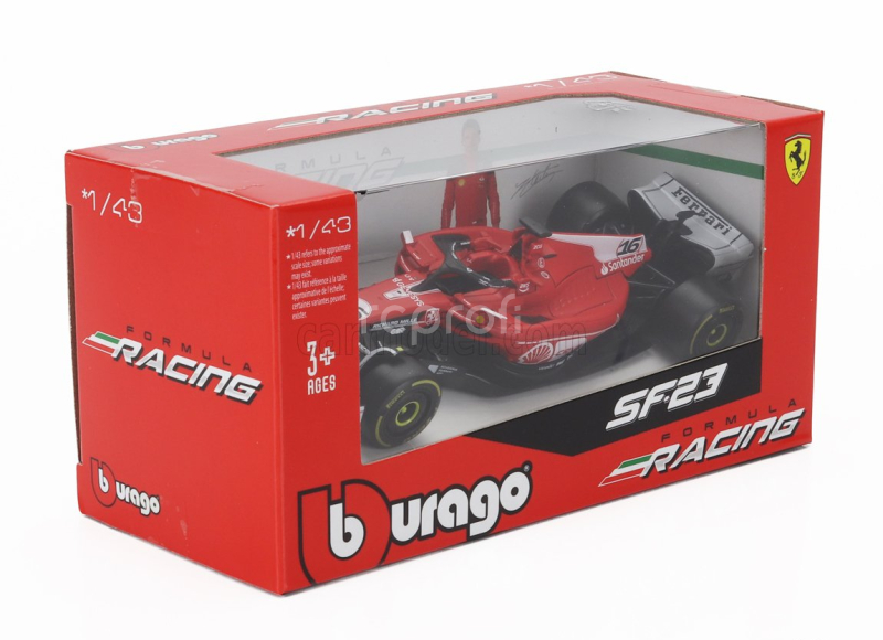 Bburago Ferrari F1  Sf-23 Team Scuderia Ferrari N 16 2nd Las Vegas Usa Gp 2023 Charles Leclerc 1:43 Červená Bílá Černá