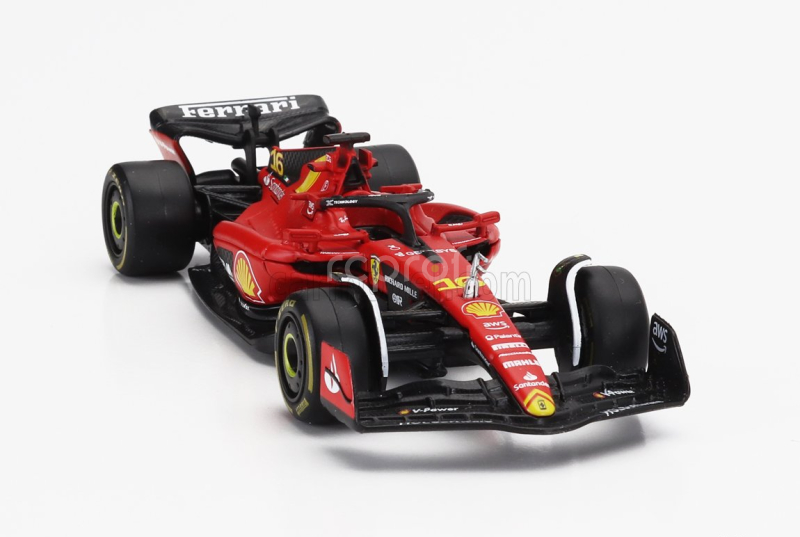 Bburago Ferrari F1  Sf-23 Team Scuderia Ferrari N 16 4th Monza Italy Gp 2023 Charles Leclerc 1:43 Červená Černá Žlutá