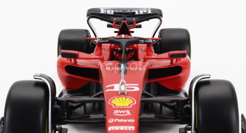 Bburago Ferrari F1  Sf-23 Team Scuderia Ferrari N 16 Season 2023 Charles Leclerc - Con Vetrina - With Showcase - Exclusive Carmodel 1:18 Červená Černá