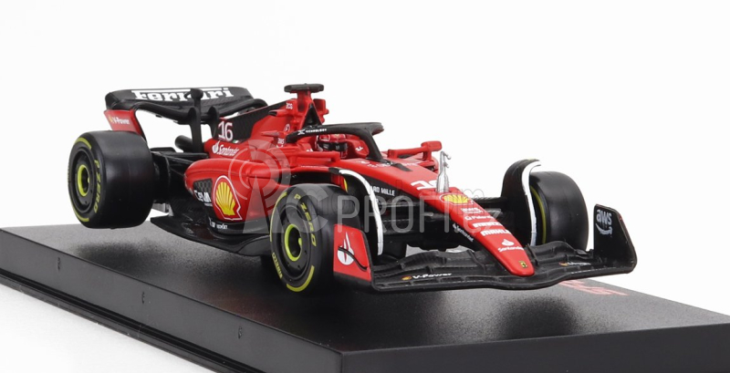 Bburago Ferrari F1 Sf-23 Team Scuderia Ferrari N 16 1:43, červená
